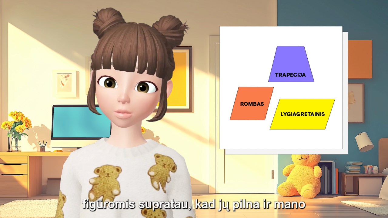 Lygiagretainis, rombas, trapecija