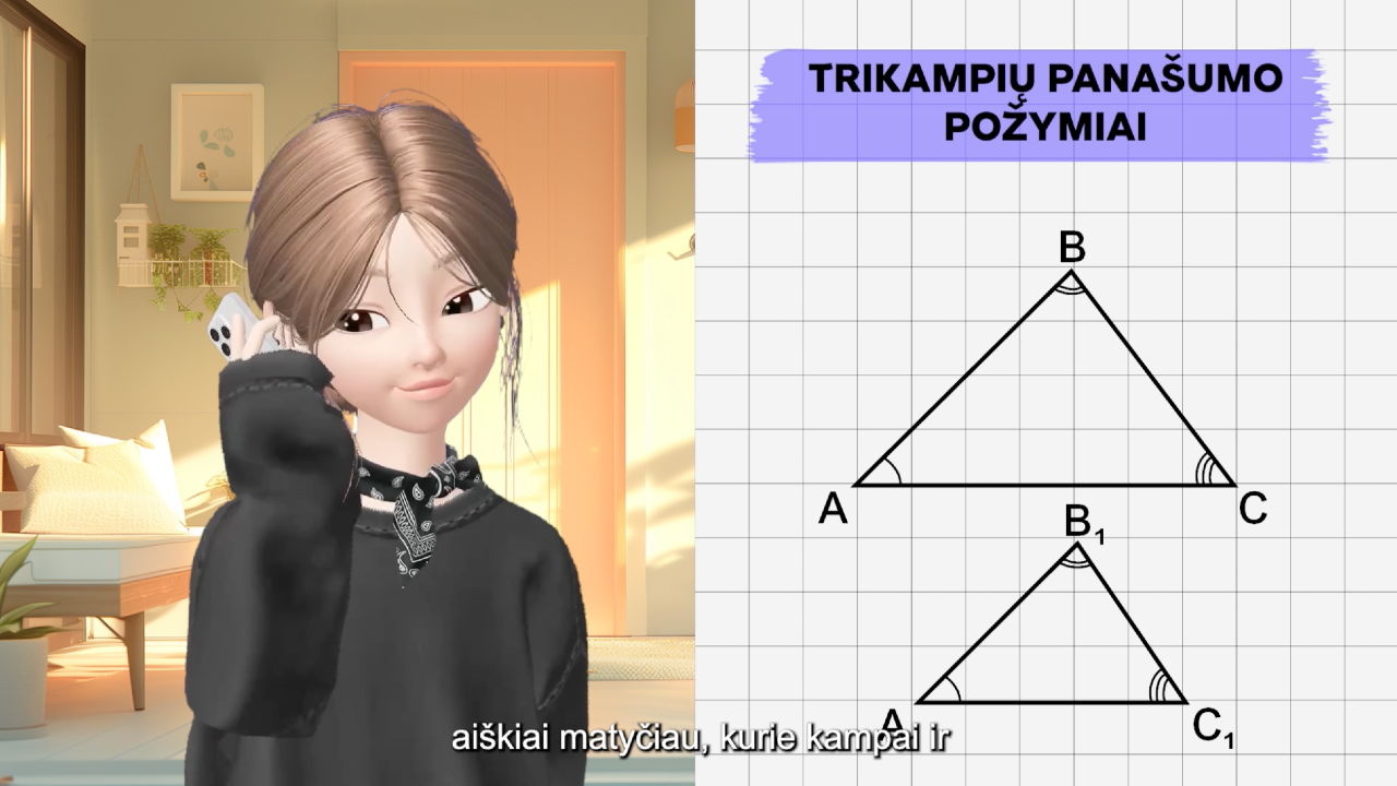 Trikampių panašumo požymiai