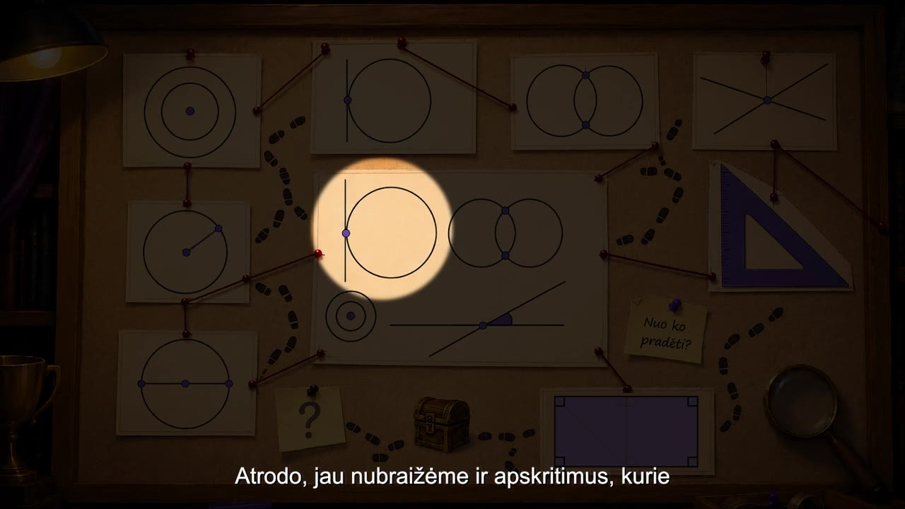 Kaip nubraižyti figūrą, simetrišką tiesės atžvilgiu?